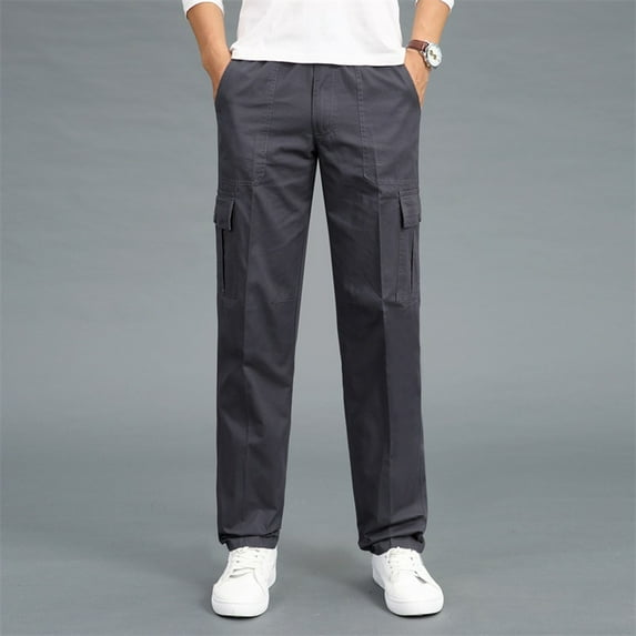 Aayomet Mens Sweatpants With Pockets Mens Lightweight Sweatpants with Pockets Open Bottom Mesh Pants for Running,Gray 3XL