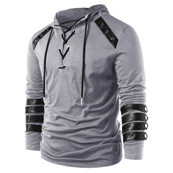 Aayomet Mens Sweatshirt Autumn&Winter Top Solid Fashion Sweater Sleeved Men's Hooded Long Color Black Zip Up Hoodie Pullover Tops,S-3XL