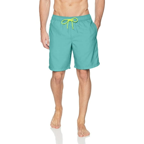 Aayomet Mens Swimming Trunks Sports Net Beach Shorts Dry Quick With Inner Casual Pants Men's Shorts Men's Swimwear,Light Blue Medium