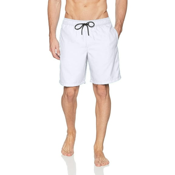 Aayomet Mens Swimming Trunks Sports Net Beach Shorts Dry Quick With Inner Casual Pants Men's Shorts Men's Swimwear,White Medium