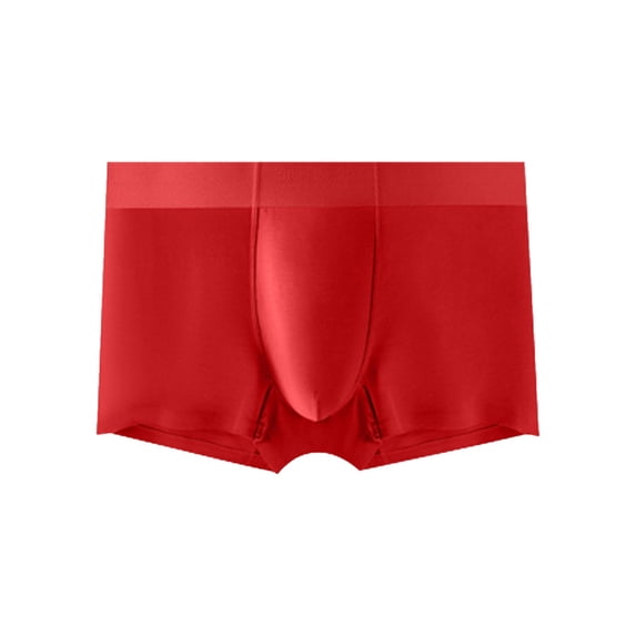 Aayomet Mens Underwear Men's Bamboo Boxer Briefs - Breathable Underwear for Men,Red 3XL