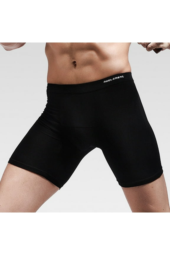 Mens Underwear Men's Out Running Tight Pants Comfortable Breathable Boxers underpant Movement Pants,Black 3X-Large