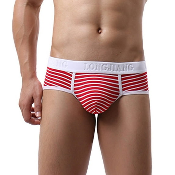 Aayomet Mens Underwear Men's Underwear Trunks Briefs Cotton Fashion Low Rise Comfortable Underpants,Red L