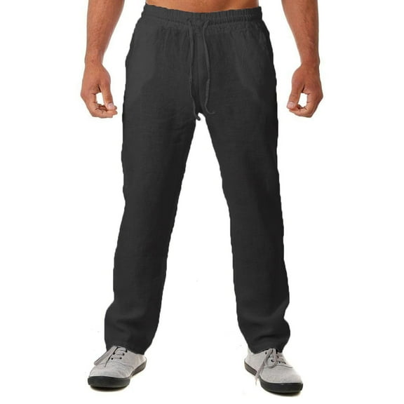 Aayomet Mens Work Pants Men's Sueded Jogger Sweatpants,Black M