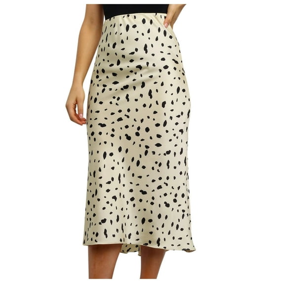 Aayomet Mini Skirt Womens Casual High Waist Tiered Paisley Print Long Maxi Skirt with Pockets,Beige M