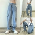 thumbnail image 1 of Aayomet Mom Jeans Women's High Waisted Mom Jeans,Blue S, 1 of 5