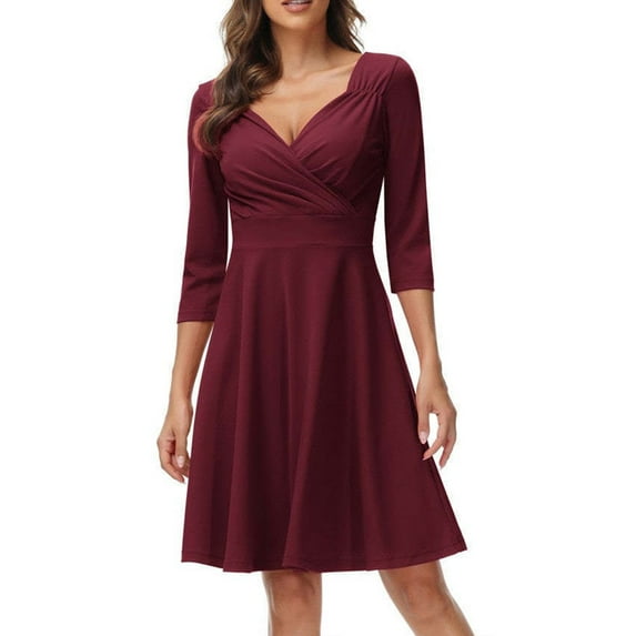 Aayomet Mother Of The Bride Dresses For Wedding Personality Solid Color Vintage Dress Simple And Exquisite Design Suitable For, XL