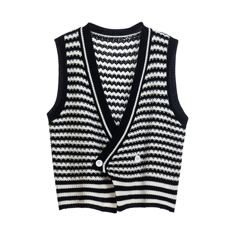 Aayomet Oversized Sweater Vest for Women Knit Cardigan Sweater