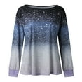 thumbnail image 1 of Aayomet Oversized Sweatshirt For Women Women's Casual Sweatshirt Long Sleeve Graphic Print Pullover Tops,Blue M, 1 of 4
