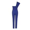 thumbnail image 1 of Aayomet Petite Jumpsuits for Women Womens Fashion Splicing Solid Color Slim Sleeveless Belt Decorative Beaded Jumpsuit,Blue M, 1 of 5