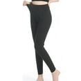 thumbnail image 1 of Aayomet Plus Size Leggings for Women Lined Waisted Women's High Elastic Warm Yoga Pants (Black, L), 1 of 3