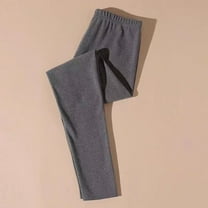 Aayomet Plus Size Leggings for Women Lined Waisted Women's High Elastic Warm Yoga Pants (Gray, XL)