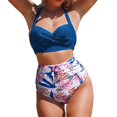 thumbnail image 1 of Aayomet Plus Size Tankini Swimsuits For Women Summer Women's Retro Printed Swimsuit Fashion Swimsuit Beach Bikini,B XL, 1 of 3