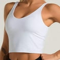 thumbnail image 1 of Aayomet Plus Size Tops For Women Women's Summer Tank Tops Body Contour Sleeveless Crop Double Lined Yoga Shirts,White XL, 1 of 5