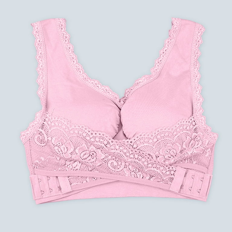 ANEMONE PRINT Bra no. 5 - push-up for a rounded shape PINK