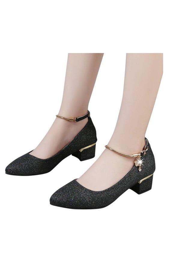 Sandals Single Ladies High Fashion Crystal Women Bohemian Heels Shoes Women's high heels Womens High Heel Pumps Size 15,Black 8