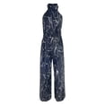 thumbnail image 1 of Aayomet Sexy Jumpsuit For Women Women's Jumpsuit Print Casual Romper Women Jumpsuit Long Pocket Playsuit Strap Loose,Black XXL, 1 of 5