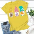 thumbnail image 1 of Aayomet Shirts For Women Women's Short Sleeve Round Neck Oversized Shirt Graphic Tee Loose Casual Tshirt Tops,Yellow L, 1 of 2