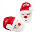 thumbnail image 1 of Aayomet Shoes for Boys Footwear Winter Warm Floor Shoes Soft Sole Indoor Warm Santa Toddler Shoes (White, 4 ), 1 of 4