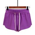 thumbnail image 1 of Aayomet Shorts For Women High Waisted Women's 10 Inch Inseam Bermuda Chino Short,Purple M, 1 of 4