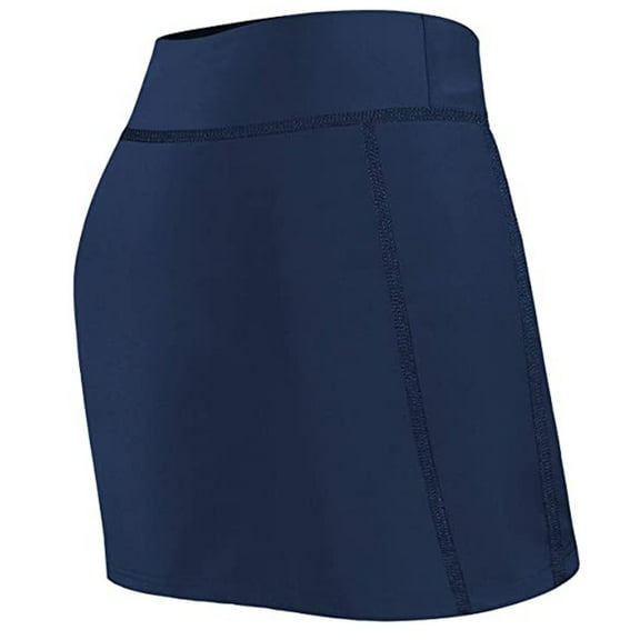 Aayomet Skirts For Women Midi Length Women's Tennis Skirts Run yoga Inner Shorts Elastic Sports Pockets Skorts,Navy Medium