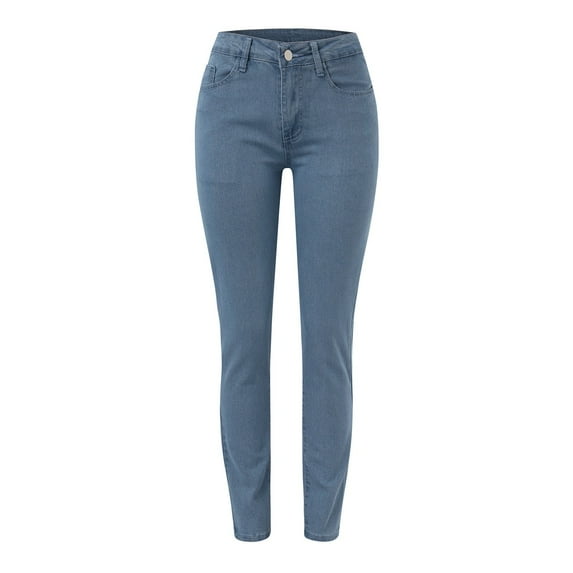 Aayomet Slim Fit Pants Women Women's Oversized Tight Jeans,Light Blue S