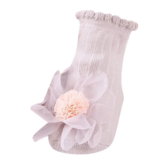 Aayomet Socks Non Slip Kids Toddler Socks with Gripper Anti Skid Boys Girls Socks for Baby Socks,Grey 0-3 Months