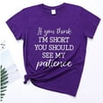 thumbnail image 1 of Aayomet Sparkly Tops For Women Womens Loose Fit Tshirts Short Sleeve Summer Tops Casual Workout Yoga Tunic T Shirts Tops,Purple XXL, 1 of 3