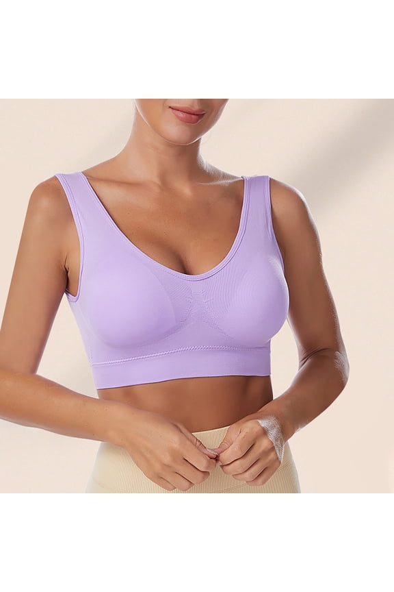 Sports Bras Women's Seamless MID Impact Keyhole Sport Bra with Removable Pads,Rose Gold 3XL