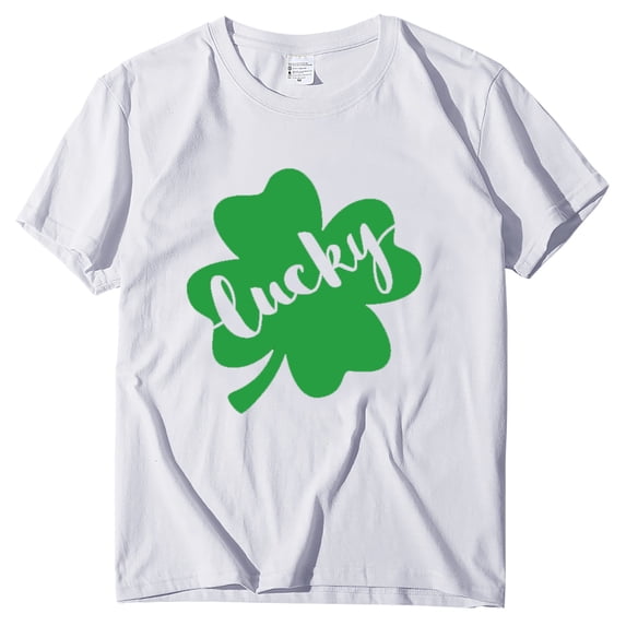 Aayomet St Patrick's Day Gym Shirts For Women Womens Tops V Neck Summer Petal Sleeve Casual Tshirts,White L