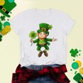 thumbnail image 1 of Aayomet St Patrick's Day Short Sleeve Shirts For Women Womenâs -T Short Sleeve V-Neck T-Shirt,White L, 1 of 1