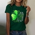 thumbnail image 1 of Aayomet St Patrick's Day T Shirts For Women Women Ruffle Short Sleeve V Neck Oversized Shirt Tunic Tops,Army Green M, 1 of 3