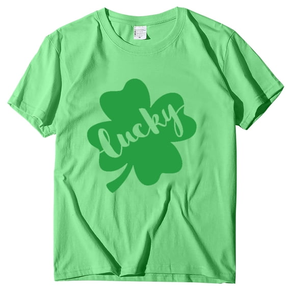 Aayomet St Patrick's Day T Shirts For Women Womens Blouses and Tops Short Sleeve Chiffon Shirts and Tops,H M