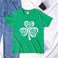 thumbnail image 1 of Aayomet St Patrick's Day Womens Workout Tops Shirt for Womens Cute T-Shirt Love Heart Printed Shirts Short Sleeve Graphic Tees Tops,J S, 1 of 3