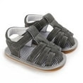 thumbnail image 1 of Aayomet Summer Children And Toddler Shoes Boys And Girls Sandals Flat Soles Light Straps Roman Boys Water Shoes Size 3,Dark Gray 5, 1 of 5