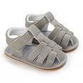 thumbnail image 1 of Aayomet Summer Children And Toddler Shoes Boys And Girls Sandals Flat Soles Light Straps Roman Boys Water Shoes Size 3,Grey 5, 1 of 5
