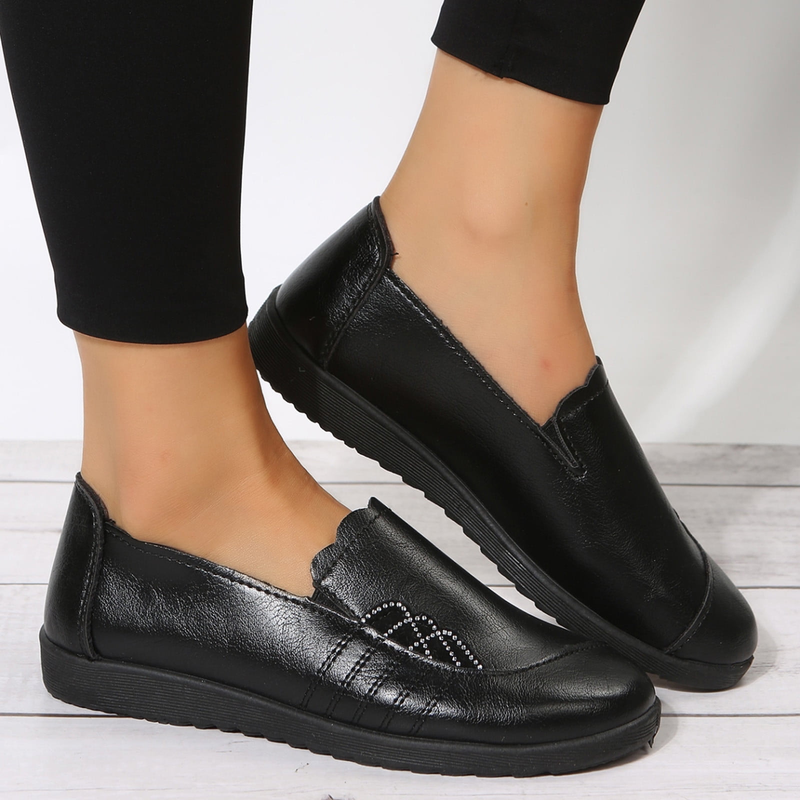 ladies black dress shoes