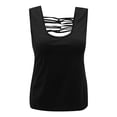 thumbnail image 1 of Aayomet Summer Tops For Women Basic Tank Tops for Women Undershirt Tank Top Sleeveless Under Shirts,Black 3XL, 1 of 4