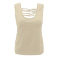 thumbnail image 1 of Aayomet Summer Tops For Women Women's Summer Sleeveless Chiffon Tank Tops Blouse Loose Casual V Neck Blouses Shirt,Beige XL, 1 of 4