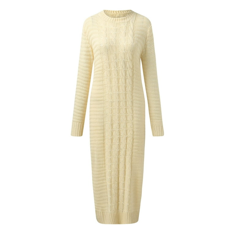 Aayomet Sweater Dress Women's Loose Turtleneck Oversize Long