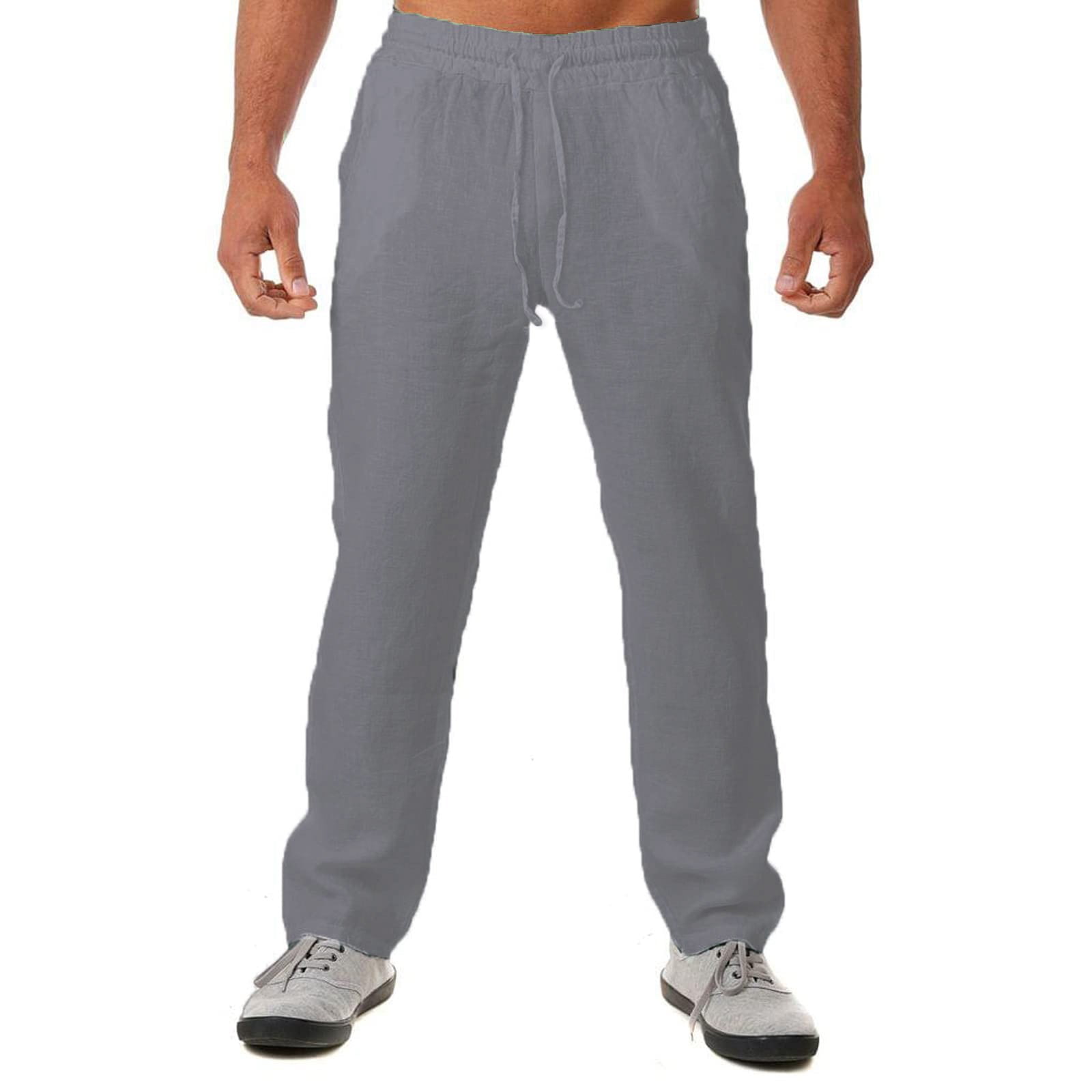 Aayomet Sweatpants For Men Big And Tall Men's Basic Active Jogger PantsRegular and Big & Tall