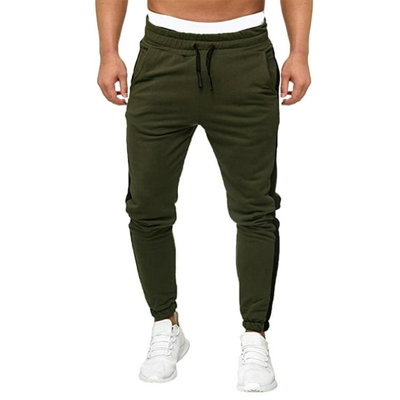 Aayomet Sweatpants For Men Big And Tall Men's Pro-Active Performance Cargo Sweatpants Relax Fit Bungee Cord Open Bottom,Army Green 3XL