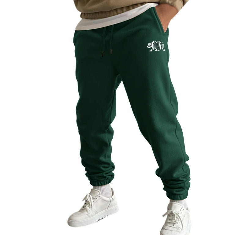 Mens dark green joggers new arrivals