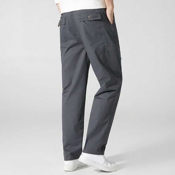 Aayomet Sweatpants For Men With Pockets Men's Lightweight Hiking Pants Breathable Mountain Camping Fishing Running Active Jogger Pant,GY1 4XL