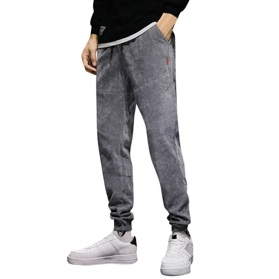 Aayomet Sweatpants For Men With Pockets Men's Slim Joggers Gym Workout Pants,Sport Training Tapered Sweatpants,Casual Joggers for Running,Gray M