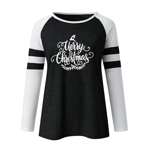 Aayomet Sweatshirt For Women Trendy Plus Size Sweatshirts for Women Casual Long Sleeve Round Neck Shirts tunic tops for Leggings,Black M