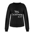 thumbnail image 1 of Aayomet Sweatshirts for Women Crewneck Casual Long Sleeve Shirts Tunic Tops (Black, M), 1 of 4