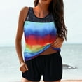 thumbnail image 1 of Aayomet Swimsuits For Women With Shorts Two Piece Bathing Suits Racerback Tank Tops Boys Swimming Shorts Size 14,Multicolor S, 1 of 5