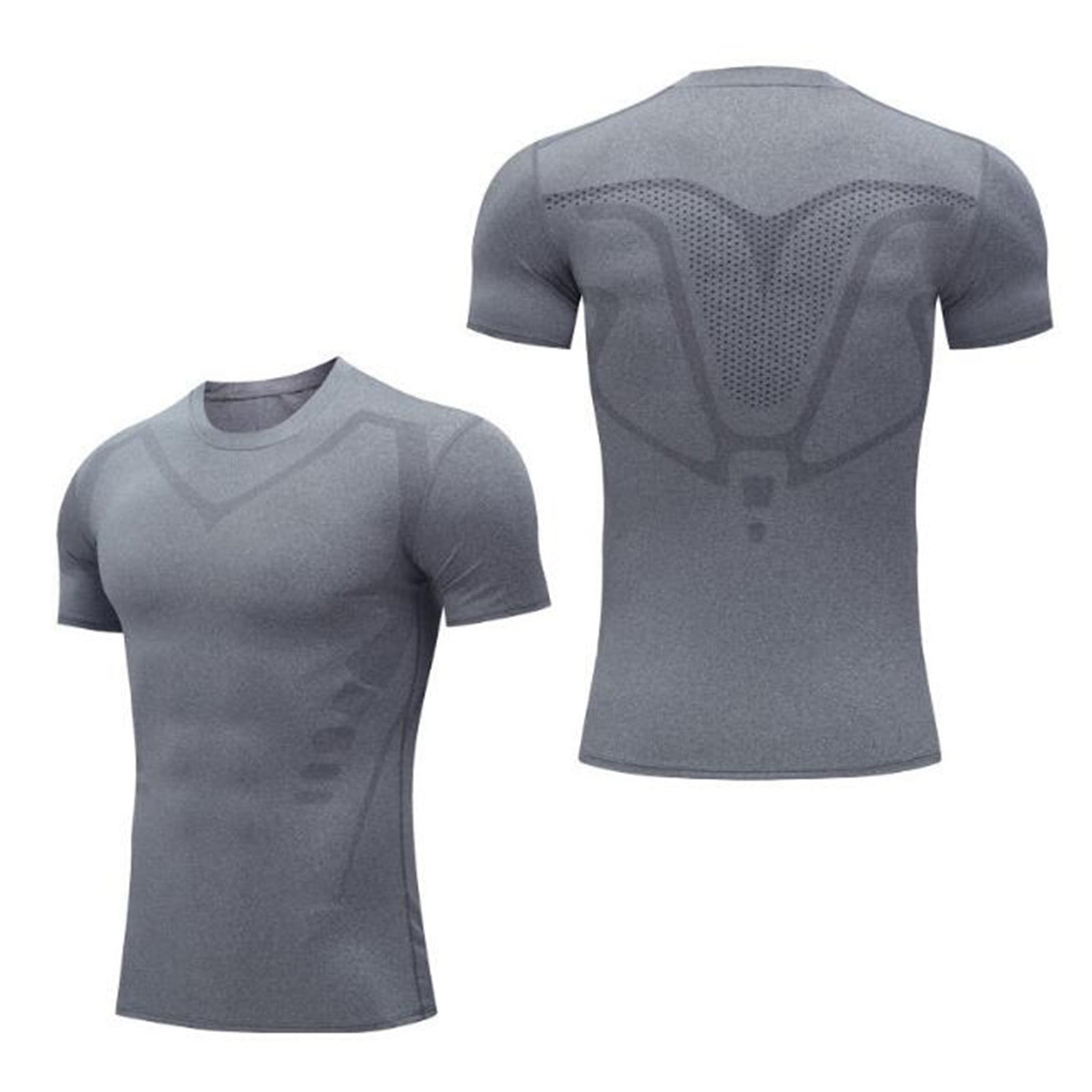 Aayomet T-Shirts For Men Men Compression Shirts Men Short Sleeve