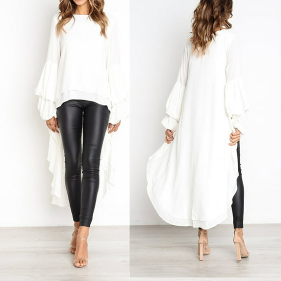 Aayomet T Shirts For Women Women's Long Sleeve Shirts Casual Fall Henley Top Button Down Blouses Basic Ribbed Knit T Shirts,White XL